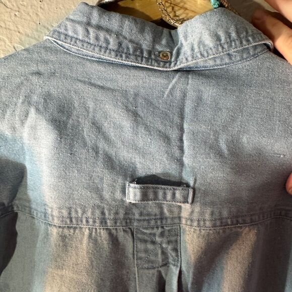 Vintage Buffalo & Red Earth Native American | Short Sleeve, Button up Sz M 1990s - Picture 5 of 6